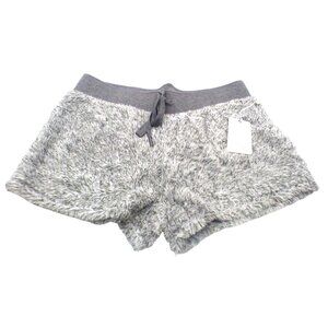 P. J. Salvage Cozy Items Sherpa Fleece Lounge Shorts, Heather Gray (RPCOS1), S